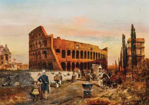 ALOTT Robert 1850-1910,The Colosseum in Rome at dusk,Palais Dorotheum AT 2024-02-21