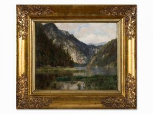ALPHONS Theodor 1860-1897,Alpine Landscape,1896,Auctionata DE 2014-12-02