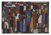 ALPUY Julio 1919-2009,Constructivo con figuras,1950,Christie's GB 2011-11-15