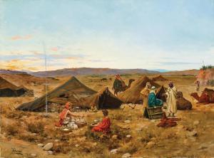 ALSINA José 1850-1925,A Camp in the Desert,Palais Dorotheum AT 2023-10-24
