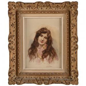 ALSINA José 1850-1925,Portrait d\’une orientale,Herbette FR 2024-02-04