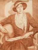 ALSOP EDITH 1871-1958,UNTITLED (SEATED WOMAN),1933,Deutscher and Hackett AU 2013-11-27