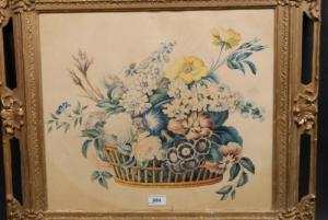 ALSOP John 1900-1900,Study of a Basket of Flowers,Bamfords Auctioneers and Valuers GB 2008-09-11