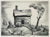 ALSTON Charles Henry 1907-1977,Deserted House,1938,Swann Galleries US 2020-06-04