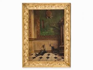 ALSTON Rowland Wright 1897-1958,Playing Kittens,Auctionata DE 2016-10-22