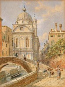 ALT Franz 1821-1914,The church S. M. dei Miracoli in Venice,1888,Palais Dorotheum AT 2024-03-28