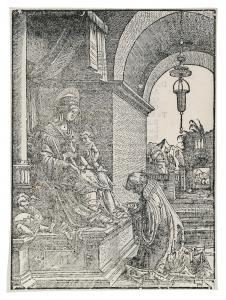 ALTDORFER Albrecht 1480-1538,The Adoration of the Virgin – A clergy praying t,1519,Palais Dorotheum 2024-03-28