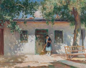 ALTEN Mathias Joseph 1871-1938,Sweeping the Porch,Bonhams GB 2023-11-07