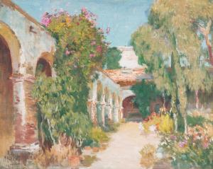 ALTEN Mathias Joseph 1871-1938,The Courtyard at Mission San Juan Capistrano,Bonhams GB 2023-11-08