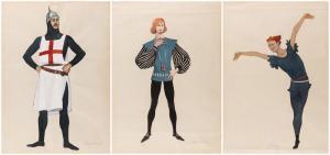 ALTMAN Natan Isaevich 1889-1970,COSTUME DESIGNS FOR ROBIN HOOD,Shapiro Auctions US 2019-05-18