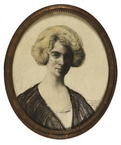 ALTMANN Alexander 1878-1932,Portrait de madame Henriette Martomand,1919,Osenat FR 2024-01-14