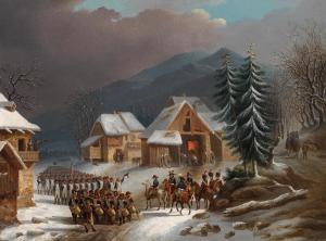 ALTMUTTER Placidus,French Troops in a South Tyrolean Village,1797,Palais Dorotheum 2013-12-11