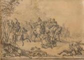 ALTMUTTER Placidus,Reitergefecht zwischen Französischer Kavallerie,1808,Palais Dorotheum 2017-04-11