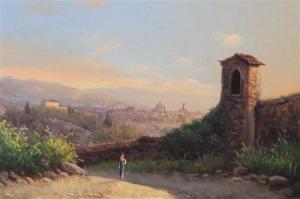 ALTURI E 1800-1900,Distant view of Florence,Gorringes GB 2013-10-23