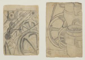 ALVAREZ DOMINGUES 1906-1942,Two machinework drawings,Marques dos Santos PT 2019-07-11