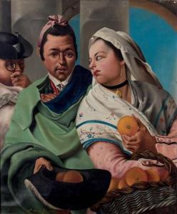 ALVAREZ GATA N,"El galanteo de las naranjas",1876,Duran Subastas ES 2015-05-27