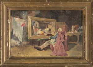 ALVAREZ German 1848-1912,Un pintor en su estudio,Balclis ES 2016-02-24
