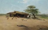 ALVAREZ J M,Figures and farm animals before a barn,1908,Bonhams GB 2013-12-04