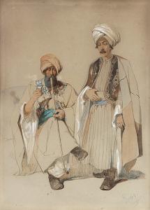Amadeo Vittorio,Two Albanians, one smoking,Sotheby's GB 2005-05-10