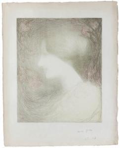 Aman Jean Edmond Francois,Tête de Femme, de Profil à Gauche,,1897,John Moran Auctioneers 2018-11-13