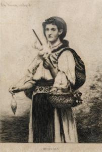AMAN Theodor 1831-1891,Peasant Woman from Mehadia,Artmark RO 2024-04-15