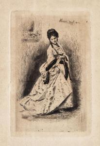 AMAN Theodor 1831-1891,Rochia de bal,1874,Artmark RO 2018-10-31