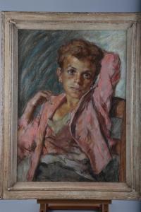 AMATO Luigi 1898-1961,portrait of a young boy,Jones and Jacob GB 2021-09-08