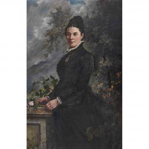 AMBERGER Gustave 1831-1896,Porträt der Bertha Jörin,1891,Dobiaschofsky CH 2018-11-09
