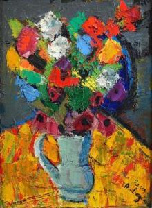 Ambrogiani Pierre 1907-1985,Pichet de fleur,Art Richelieu FR 2015-07-03