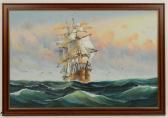 AMBROSE,view of a rigged sailing ship at sea,Eastbourne GB 2016-01-09