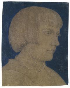 AMBROSIUS HOLBEIN 1493-1519,Portrait of a young man in profile,Palais Dorotheum AT 2013-04-24