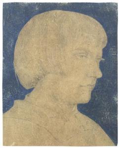 AMBROSIUS HOLBEIN 1493-1519,Ritratto di giovane uomo di profilo,Meeting Art IT 2017-10-29