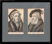 AMBROSIUS HOLBEIN,six black and white engravings of 17c subjects,Tring Market Auctions 2020-02-28