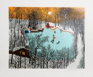 Ameche Kay 1904-2005,Walden Pond in Winter,1980,Ro Gallery US 2024-03-20