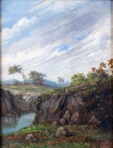 AMEN Jeanne 1863-1923,La rivière,1876,Osenat FR 2021-01-31