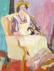 AMENT DE LA ROCHE Janet 1916-2000,Portrait of a Lady,Hindman US 2010-11-21
