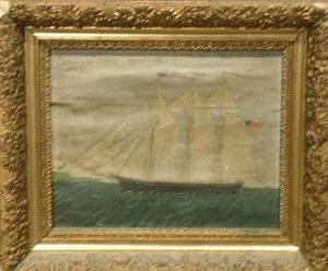 AMERICAN SCHOOL,CLIPPER SHIP AT FULL SAIL,William Doyle US 2005-11-09