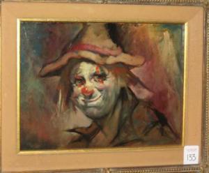 AMERICAN SCHOOL,Clown,Ivey-Selkirk Auctioneers US 2011-03-12