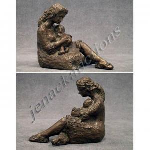 AMERICAN SCHOOL,FIGURE OF MOTHER AND CHILD,1975,William J. Jenack US 2009-10-11