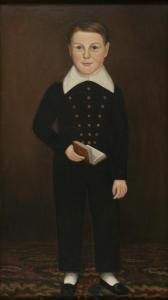 AMERICAN SCHOOL,Full-Length Portrait of Boy with a Book,Keno Auctions US 2016-01-31