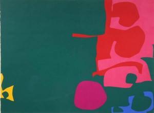 AMERICAN SCHOOL,GREEN AND PINK ABSTRACT SHAPES,Sloans & Kenyon US 2005-12-10