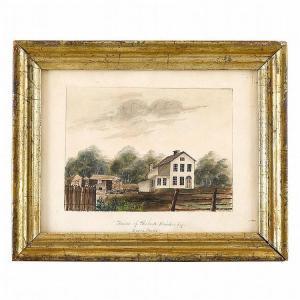 AMERICAN SCHOOL,houses of henry and richard drinker, beech woods, ,1835,Freeman US 2015-11-10