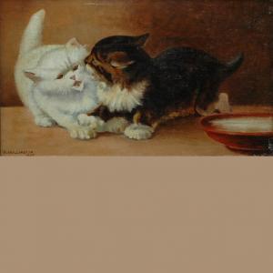 AMERICAN SCHOOL,Kittens Playing,1908,William Doyle US 2011-03-09