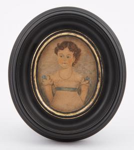 AMERICAN SCHOOL,Miniature of a Young Girl,William Doyle US 2017-04-05