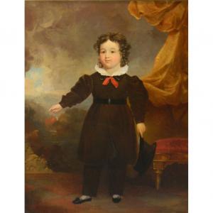 AMERICAN SCHOOL,Portrait of a Boy Holding a Cap,1830,William Doyle US 2011-11-17