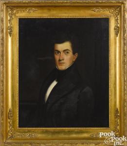 AMERICAN SCHOOL,portrait of a gentleman,1840,Pook & Pook US 2018-09-15