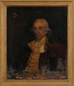 AMERICAN SCHOOL,Portrait of a Gentleman Wearing a Powdered Wig.,Skinner US 2011-03-06