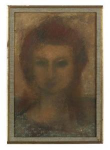 AMERICAN SCHOOL,Portrait of a Woman with Red Hair,New Orleans Auction US 2019-01-26