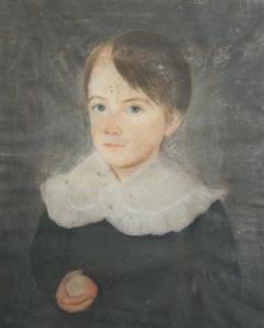 AMERICAN SCHOOL,Portrait of a Young Boy Holding Fruit,William Doyle US 2008-11-20