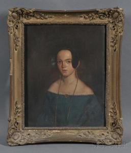 AMERICAN SCHOOL,Portrait of a Young Woman,Skinner US 2012-03-04